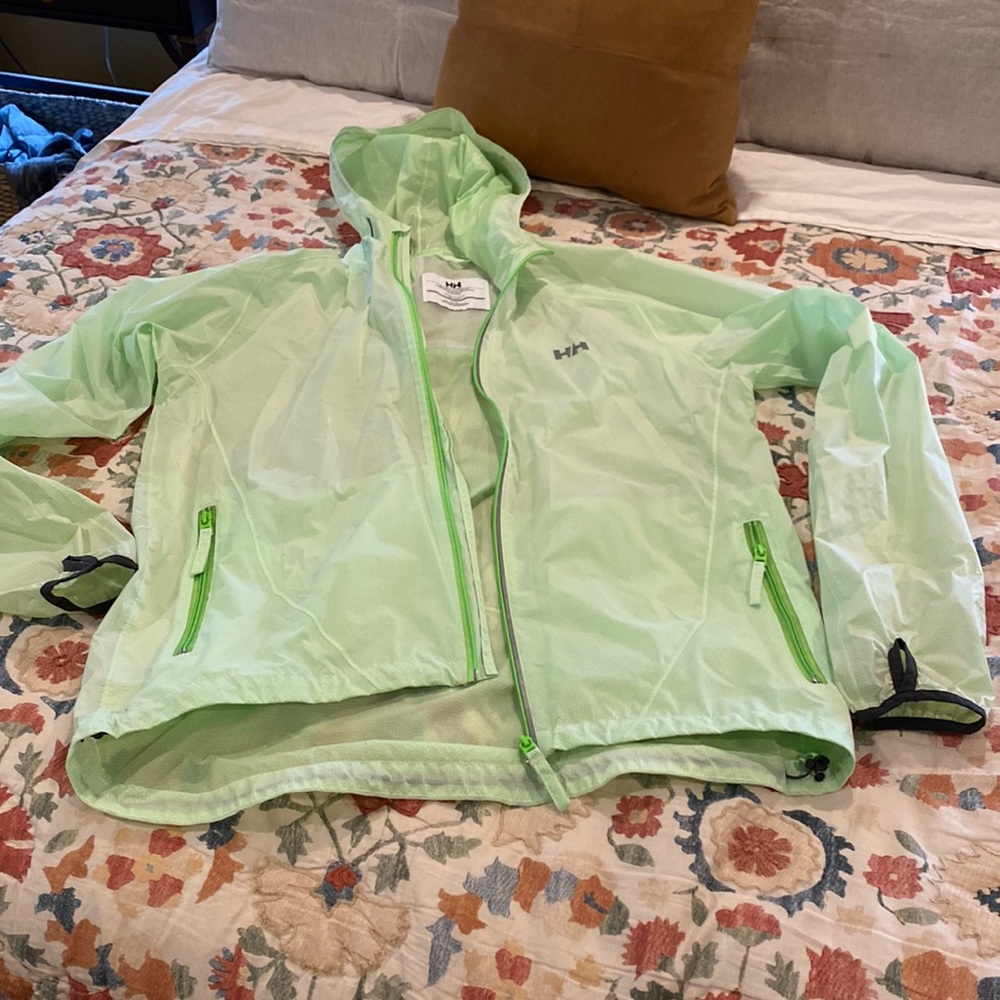 Helly Hansen Light Green Raincoat